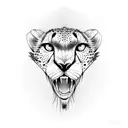 cheetah tattoo design idea