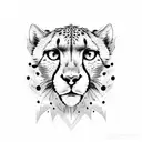 cheetah tattoo design idea