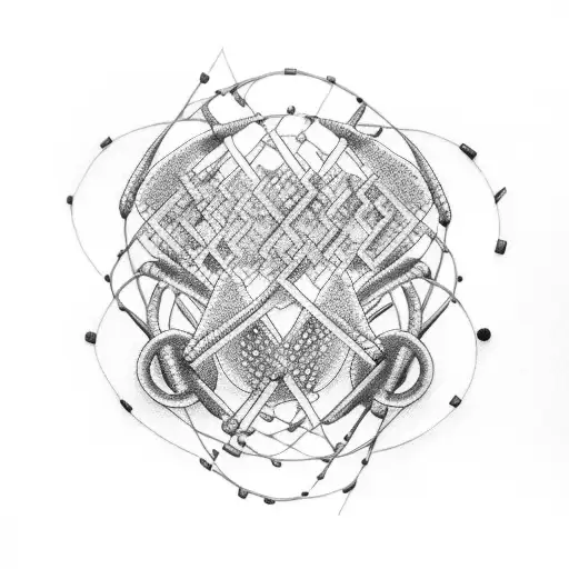 rock music dna strand  tattoo design idea