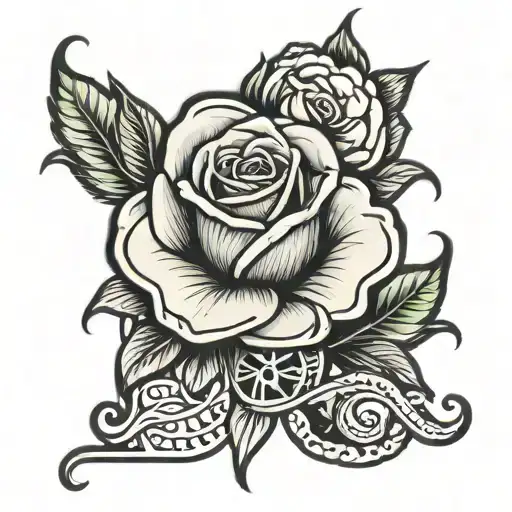 money rose tattoo tattoo design idea