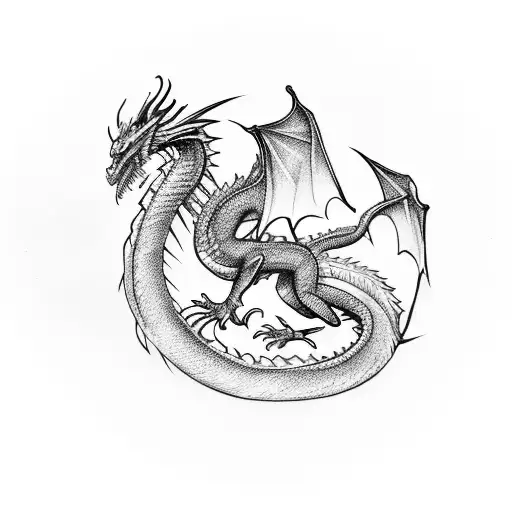 dragon magic taylor swift tattoo design idea