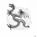 dragon magic taylor swift tattoo design idea