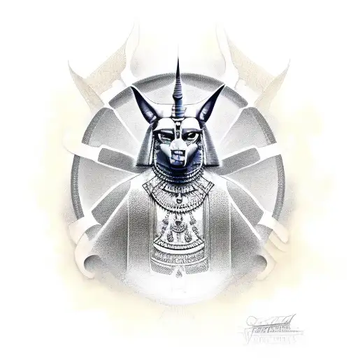 Anubis tattoo design idea