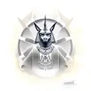 Anubis tattoo design idea