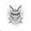 Anubis tattoo design idea