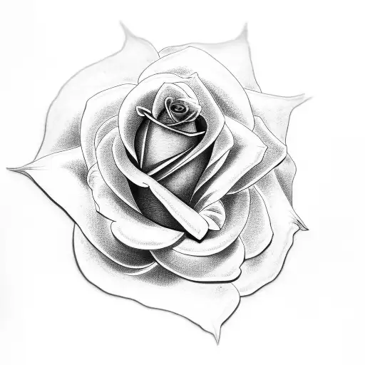 Rose, Religious, Tribal tattoo design idea