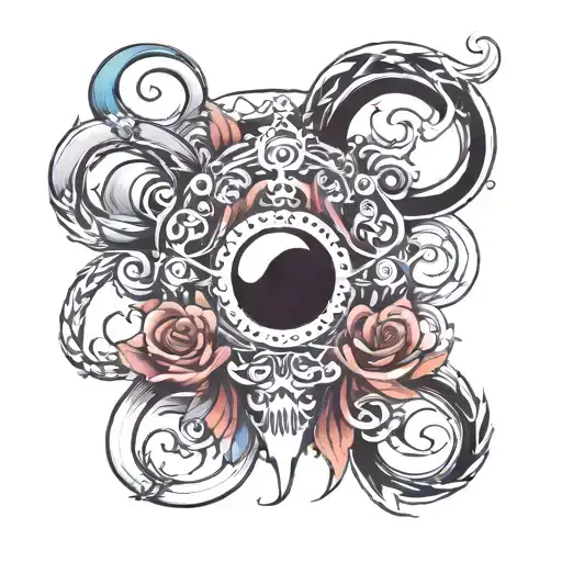 text: “QoS“ tattoo design idea
