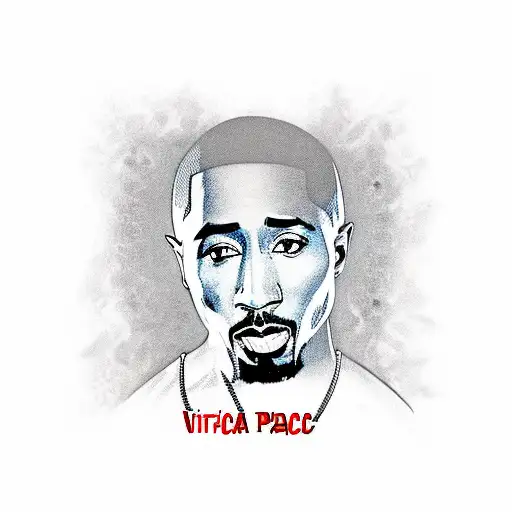 2pac  tattoo design idea