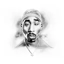 2pac  tattoo design idea