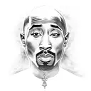 2pac  tattoo design idea