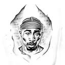2pac  tattoo design idea