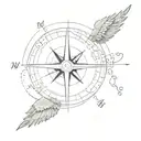 A tattoo with a compass, the creation of adam, a phoenix and any music symbol tattoo design idea