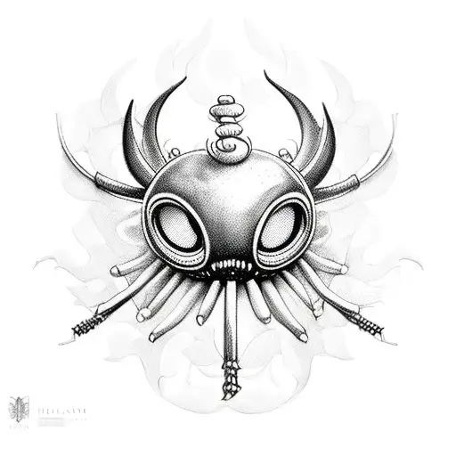 hollow knight tattoo design idea