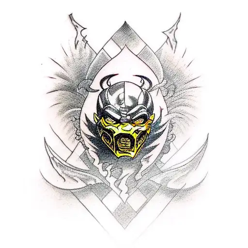 mortal kombat video juego  tattoo design idea