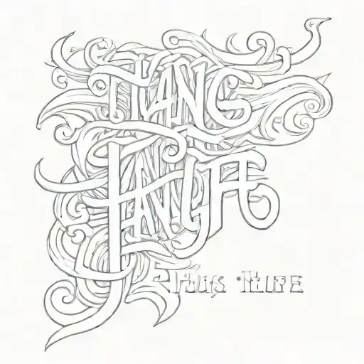 gang tattoo letters thug life tattoo design idea