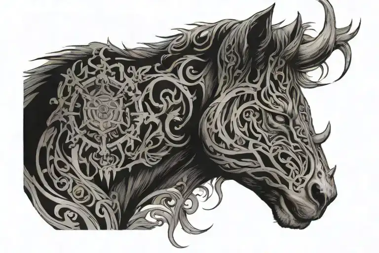 the power in silence tattoo design idea