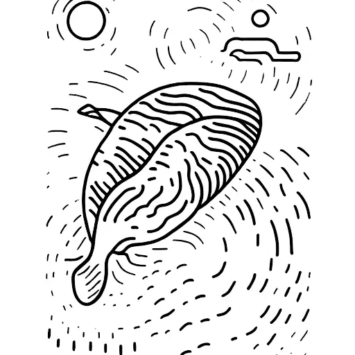 my parents fingerprints in a whale tattoo design idea