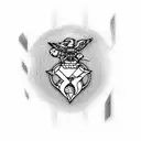 k-bar knife with USMC on it tattoo design idea