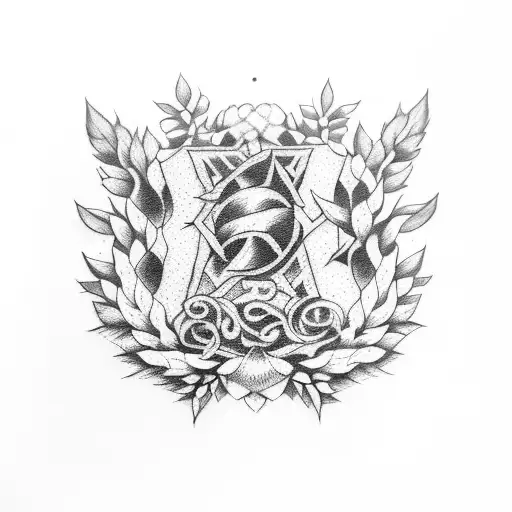 Hufflepuff student gardening tattoo design idea