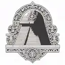 Incorporate Mayan symbols and architecture into a tattoo design representing the Imperio Maya civilization tattoo design idea