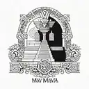 Incorporate Mayan symbols and architecture into a tattoo design representing the Imperio Maya civilization tattoo design idea