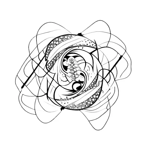 number 6 tattoo design idea