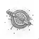 kebab tattoo design idea