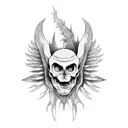 Icarus mythology tattoo design idea