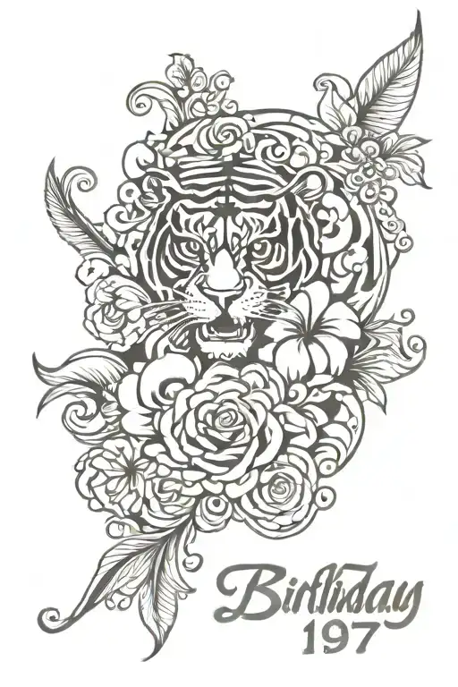 Birthday 1971 tattoo design idea