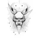 onça com sol e lua tattoo design idea