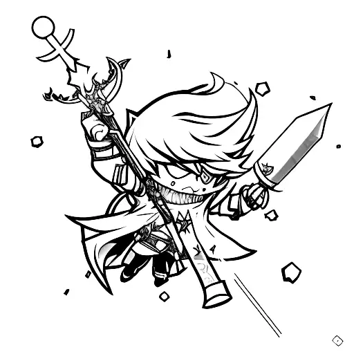 Maplestory Assassin Throwing Star tattoo design idea