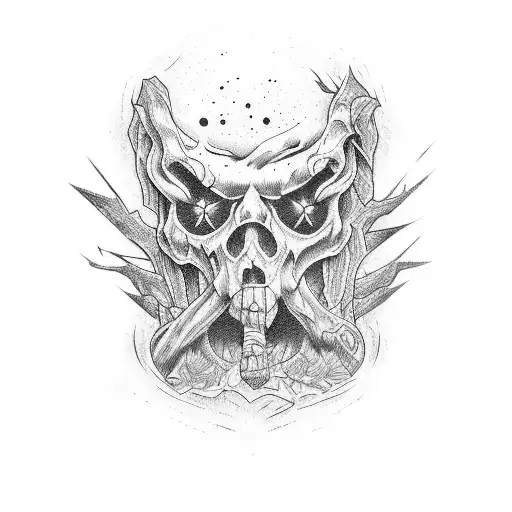 ash evil dead tattoo design idea
