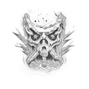 ash evil dead tattoo design idea