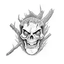 ash evil dead tattoo design idea