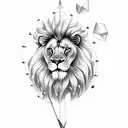 a lion, representing Leo, sagittarius n arrow or a bow, which can be integrated into the lion’s mane tattoo design idea