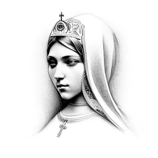 Virgen Maria tattoo design idea