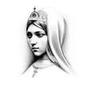 Virgen Maria tattoo design idea