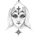 Virgen Maria tattoo design idea