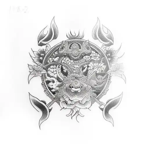 car tattoo design idea