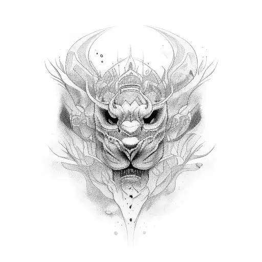 line going from wide to narrow  tattoo design idea