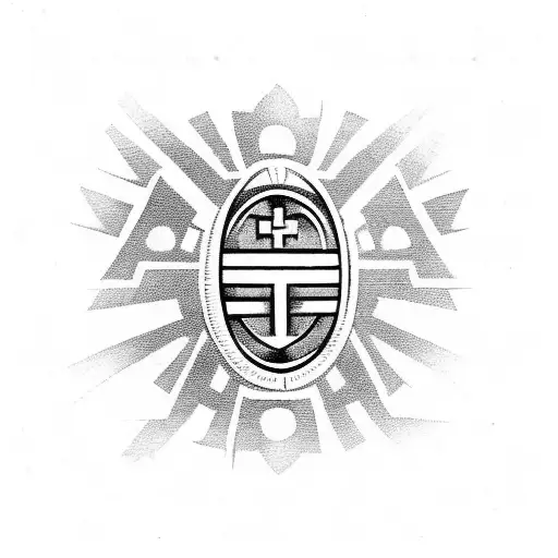 tribal filipino flag with cross tattoo design idea