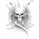 mortality potion tattoo design idea