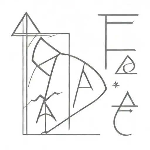 glyph or rune tattoos on body that means teach or guide  tattoo design idea