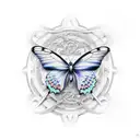 butterfly effect tattoo design idea