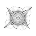 ripple effect tattoo design idea