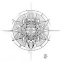 ripple effect tattoo design idea