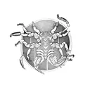 scorpion devil tattoo design idea