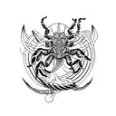 scorpion devil tattoo design idea