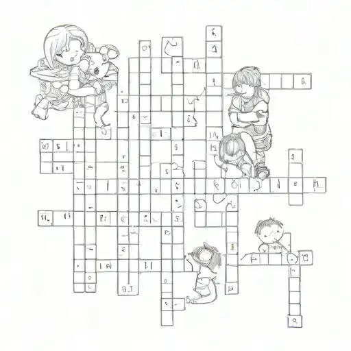 crossword puzzle with family,love,laugh,kayla,we,miss,you tattoo design idea