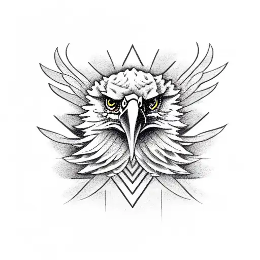 eagle and snake tattoo design idea
